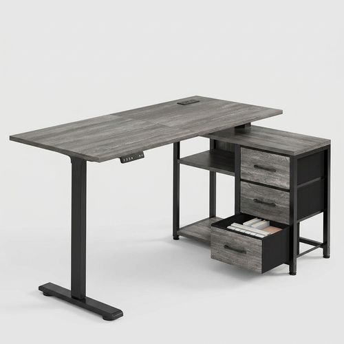 47-Inch L-Shaped Electric Standing Desk