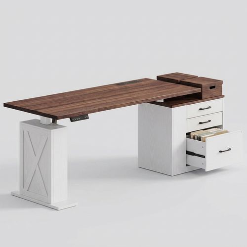 75.5-Inch Electric Corner Standing Desk