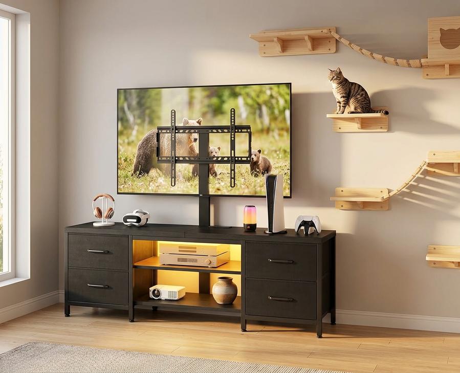 59-Inch TV Stand with Mount and LED